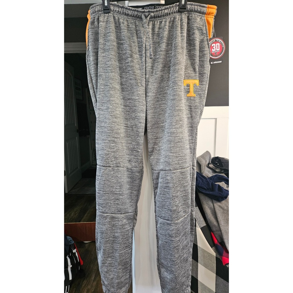 NWT Blokecore Colosseum Mens Tennessee Volunteers Gray Orange Sweatpants  XXL